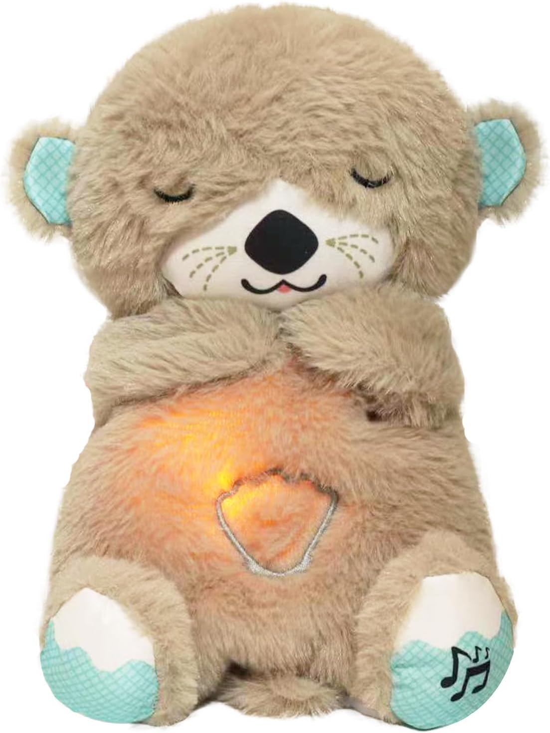 Soothing Otter Plush – Breathing Motion & Calming Music for Babies