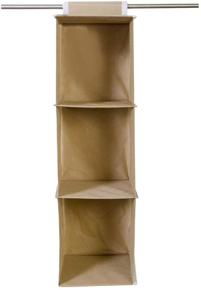 3-Shelf Hanging Wardrobe Organizer