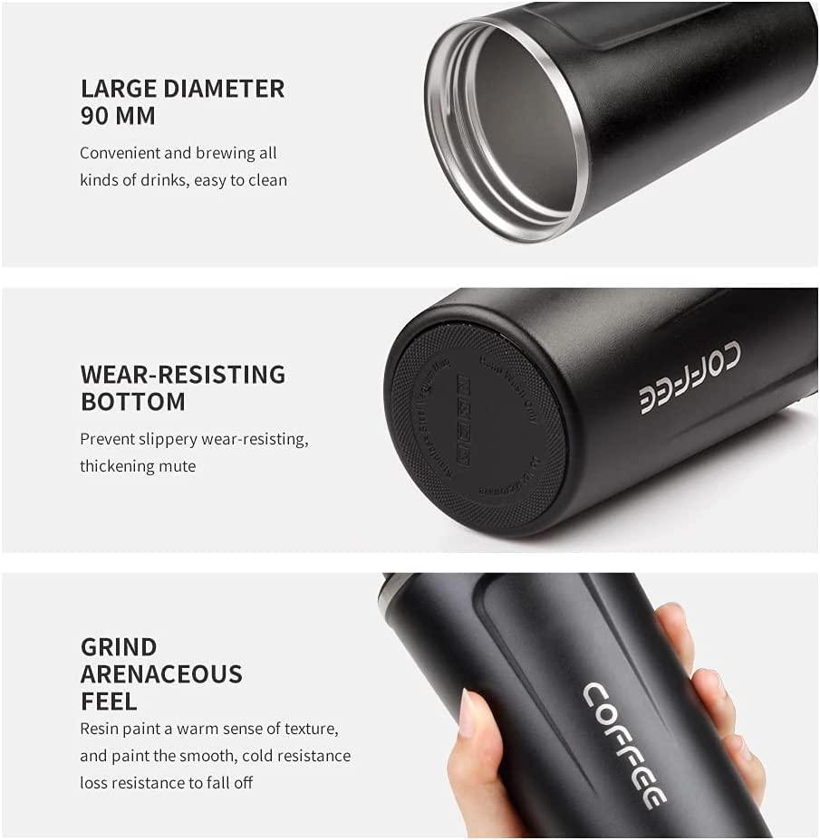 Stainless Steel Vacuum Insulated Coffee Mug – Leak-Proof, Double-Wall Travel Tumbler
