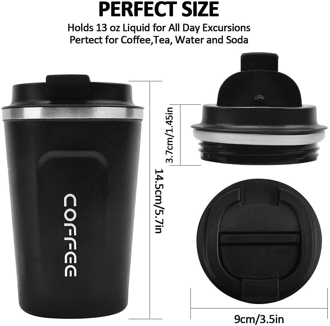 Stainless Steel Vacuum Insulated Coffee Mug – Leak-Proof, Double-Wall Travel Tumbler