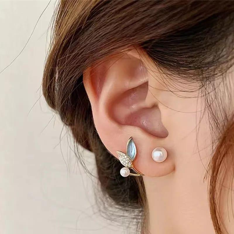 Leaf stud Earrings for women and girls