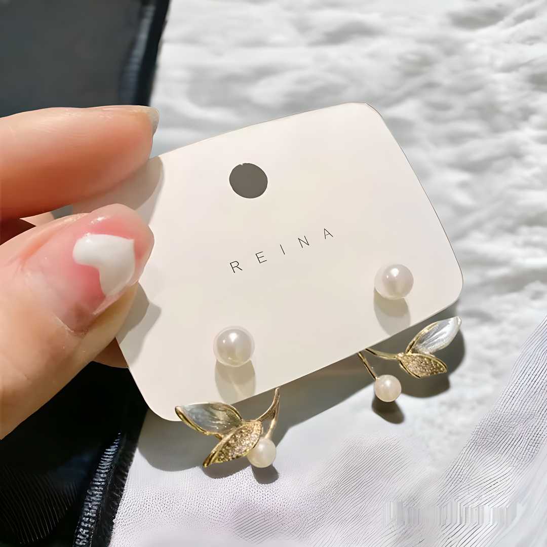 Leaf stud Earrings for women and girls