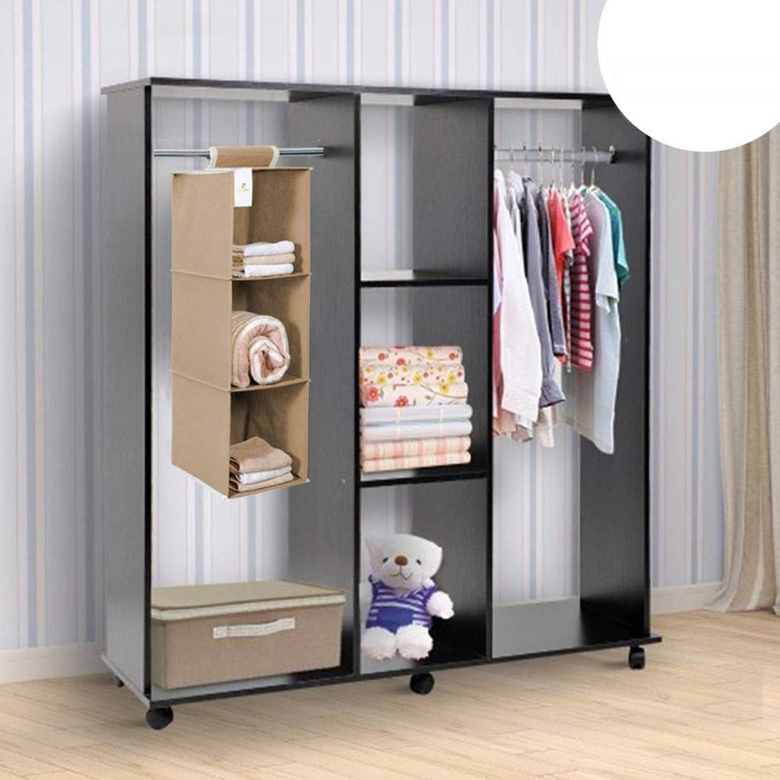 3-Shelf Hanging Wardrobe Organizer
