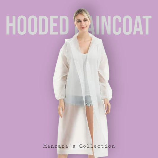 Unisex Reusable Hooded Raincoat